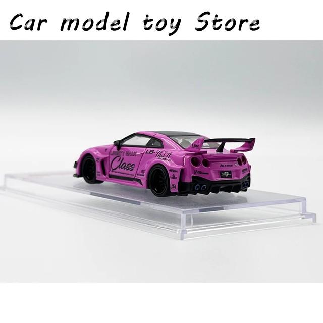 【並行輸入品】 CM 1:64 LBWK GTR R35 GT35 RR スーパーシルエットクラス ピンク交換用ホイール付き ダイキャスト製カーモデルの画像