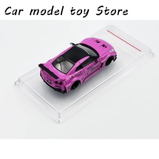 【並行輸入品】 CM 1:64 LBWK GTR R35 GT35 RR スーパーシルエットクラス ピンク交換用ホイール付き ダイキャスト製カーモデルの画像