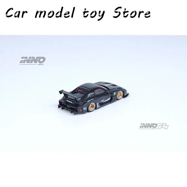 【並行輸入品】 INNO 1:64 LBWK RX7 FD3S スーパー シルエット ブラック ゼロ ジオラマ カー モデル コレクションの画像