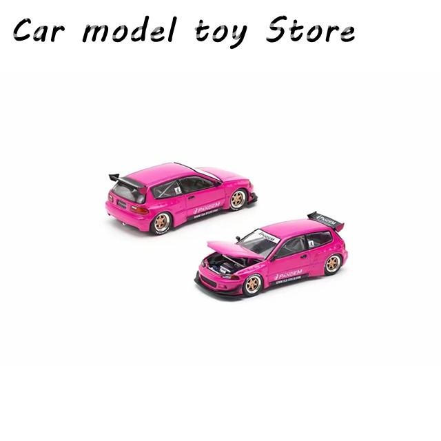 Porsche 911 & Pandem Civic EG ミニカーセット Amazon | POP RACE 1/64 PANDEM CIVIC EG6 v1.5 METALLIC BLUE 完成品