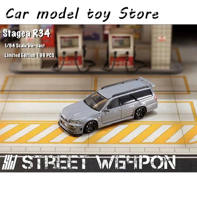 並行輸入品】 SW 1:64 ステージア GTR スカイライン R34 ワゴン