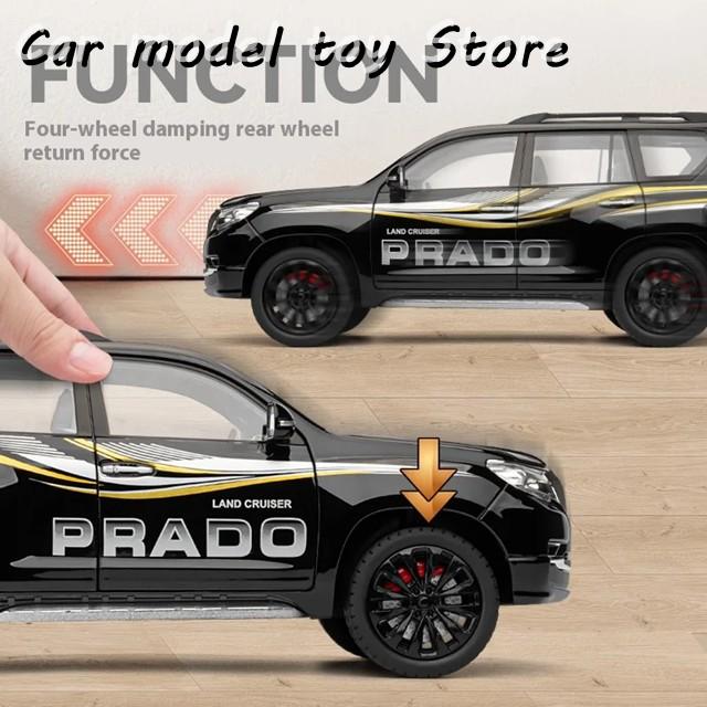 トヨタ ランドクルーザー プラド　1/18 モデルカー　美品 並行輸入品】トヨタ 1:18ランドクルーザープラド大型オフロードSUVダイ