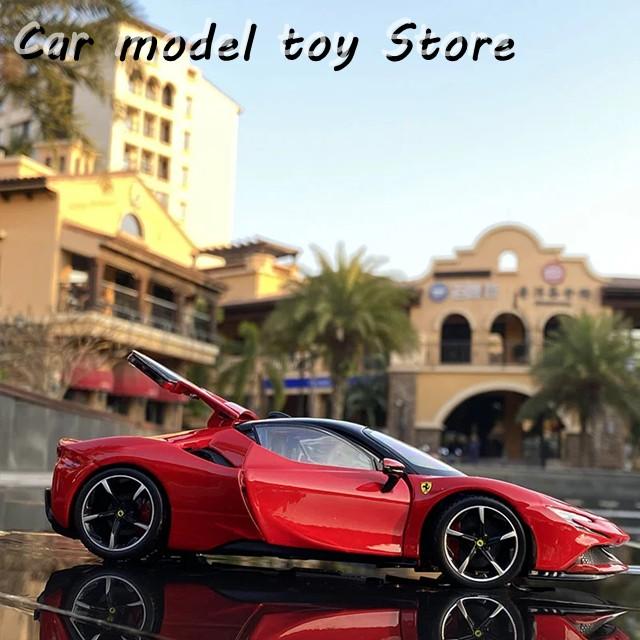 並行輸入品】フェラーリ BBURAGO 1:24 SF90合金スポーツカーモデルダイ