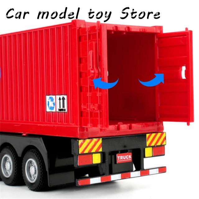 並行輸入品】 1/50ダイキャスト金属コンテナトラック輸送車モデル合金