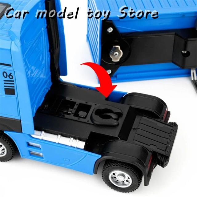 並行輸入品】 1/50ダイキャスト金属コンテナトラック輸送車モデル合金