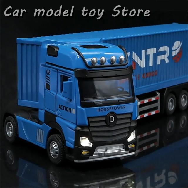 並行輸入品】 1/50ダイキャスト金属コンテナトラック輸送車モデル合金