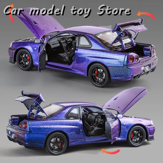 並行輸入品】日産 1:24スカイラインアレスGTR GT-R R34合金スポーツ