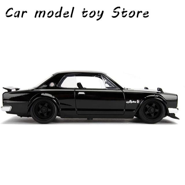 【並行輸入品】日産  1:24スカイライン2000GT-R合金金属スポーツカーモデルダイキャストレーシングカーモデルシミュレーションの画像