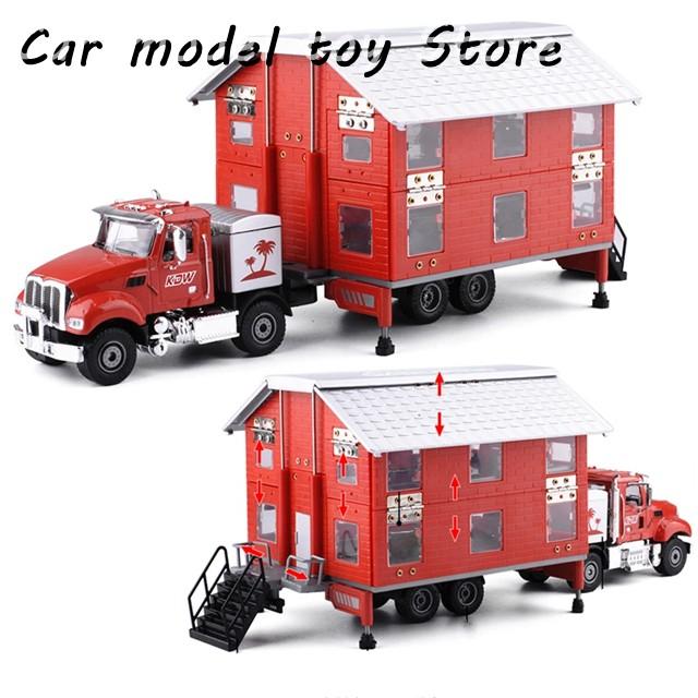 【並行輸入品】 合金贅沢RV娯楽車モデル金属キャンピングカーバンモーターホーム二重デッキツーリング車モデルの画像