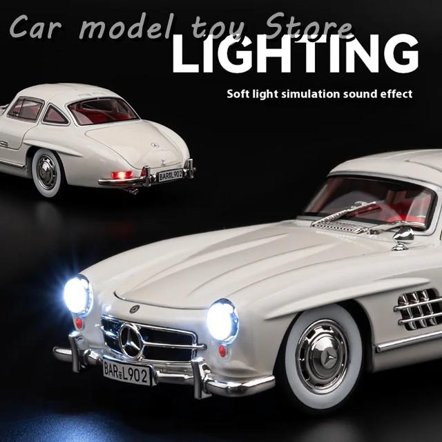 並行輸入品】ベンツ 1:24 300SLクラシックカー合金ダイキャストカー