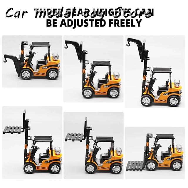並行輸入品】 1:24スケール合金製建設用フォークリフト＆クレーン玩具
