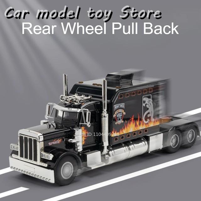 並行輸入品】1:24 PETERBILT 389 トラック 歩行車モデル合金ダイカスト