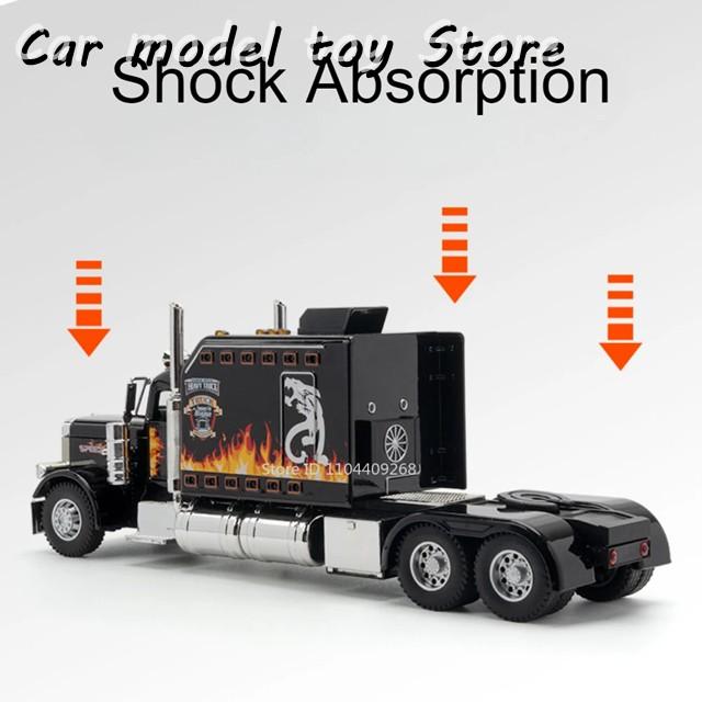 並行輸入品】1:24 PETERBILT 389 トラック 歩行車モデル合金ダイカスト