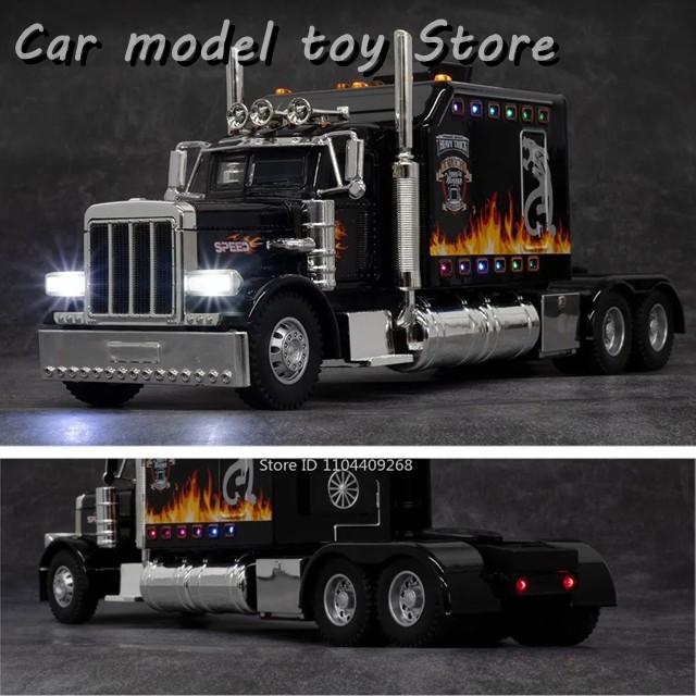 アルファページ 並行輸入品】1:24 PETERBILT 389 トラック 歩行車モデル合金ダイカスト
