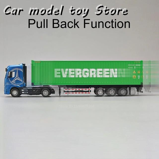 並行輸入品】1:50スケールコンテナトレーラートラックモデルの の 金属