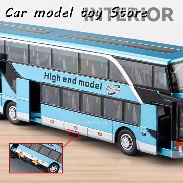 並行輸入品】1:30スケール二階建てビジネスバス合金モデル カー