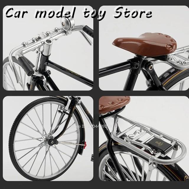 並行輸入品】1:6レトロ古い時代の自転車ダイキャスト合金モデル の車