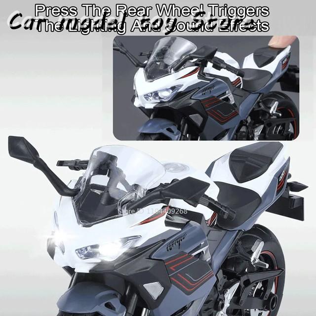 並行輸入品】カワサキ 400 ZX-10Rバイクモデル 車ライトプルバック衝撃