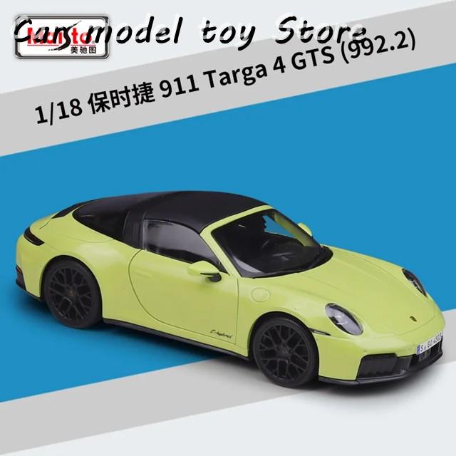 並行輸入品】ポルシェ MAISTO 1:18 911 TARGA 4 GTS 992.2 模型玩具