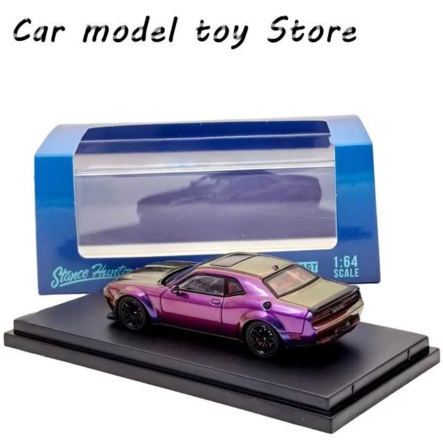 【並行輸入品】SH 1/64 スケール SRT ヘルキャット マッスルスポーツ グラデーションパープル ダイキャストモデルカー 限定コレクション トイビークルモデルの画像