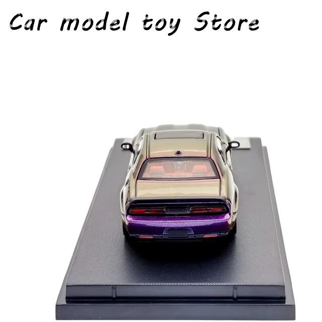 【並行輸入品】SH 1/64 スケール SRT ヘルキャット マッスルスポーツ グラデーションパープル ダイキャストモデルカー 限定コレクション トイビークルモデルの画像