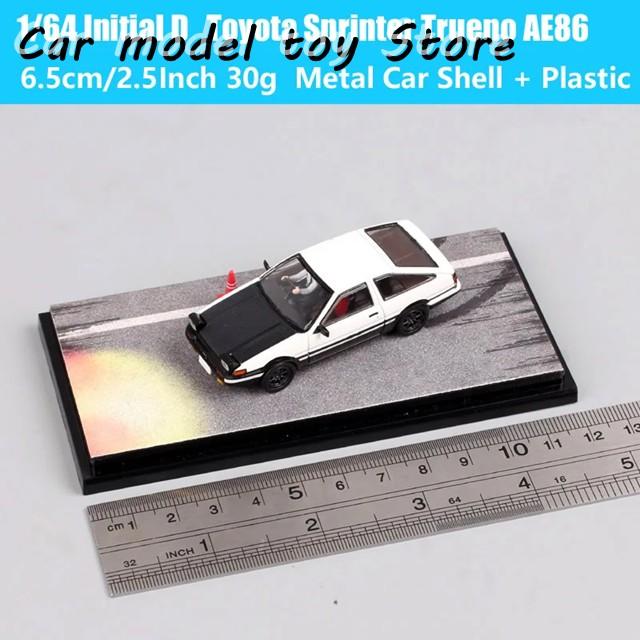 【並行輸入品】トヨタ1:64 スケール ミニ  スプリンター トゥルエノ GT APEX AE86 藤原匠 カーモデル ダイキャスト＆ の乗り物 趣味 HJ64の画像