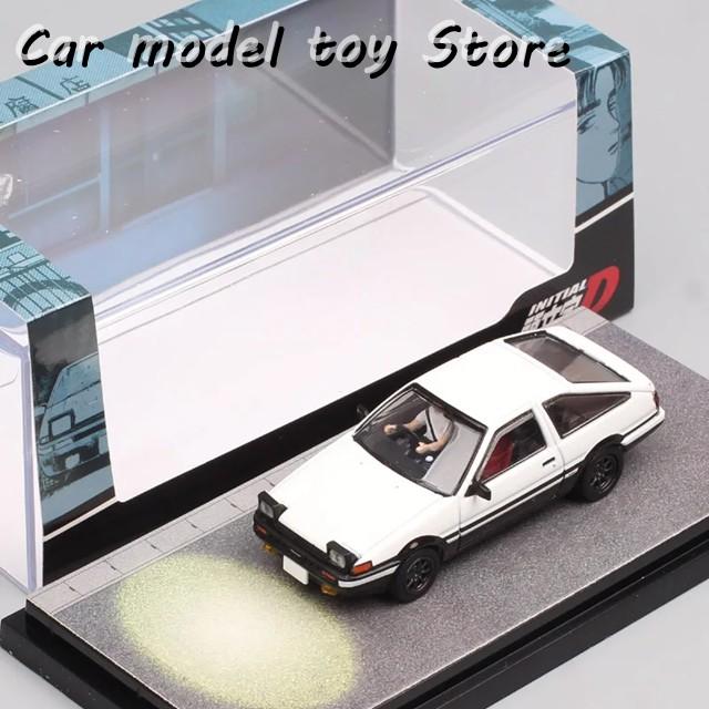 【並行輸入品】トヨタ1:64 スケール ミニ  スプリンター トゥルエノ GT APEX AE86 藤原匠 カーモデル ダイキャスト＆ の乗り物 趣味 HJ64の画像