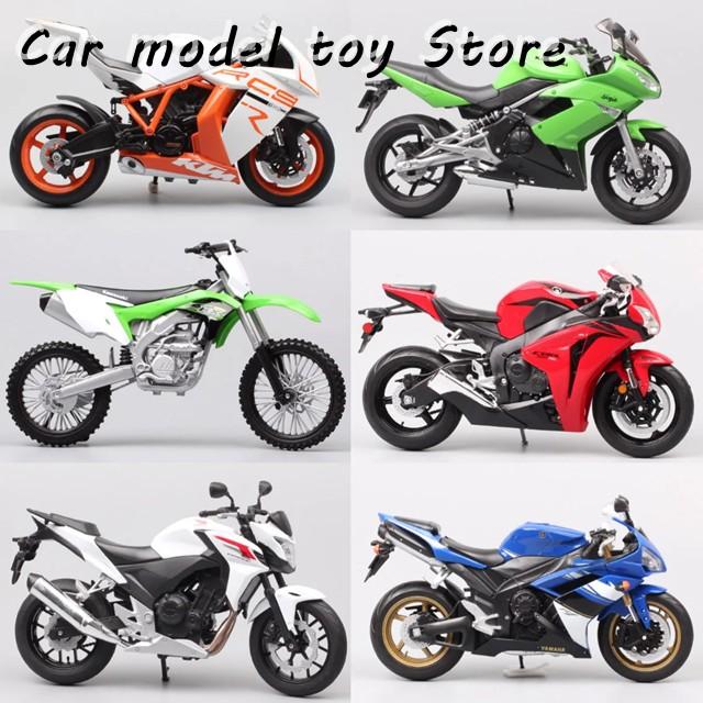 【並行輸入品】カワサキウェリー 1/10 スケール ホンダ CB500F R  650R KX 250F モトクロス KTM 1190 RC8 オートバイ ダイキャスト バイクモデルの画像