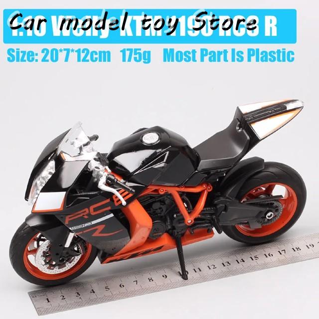 【並行輸入品】カワサキウェリー 1/10 スケール ホンダ CB500F R  650R KX 250F モトクロス KTM 1190 RC8 オートバイ ダイキャスト バイクモデルの画像