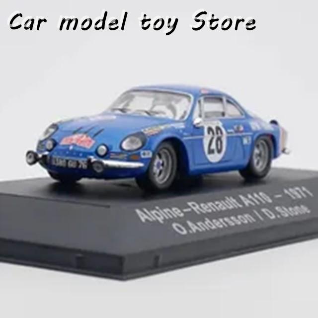 【並行輸入品】アトラス 1:43 アルピーヌ A110 WRC 1971 合金製ラリーカーモデル 大人向け ホビー 玩具 完成品 置物 グッズの画像
