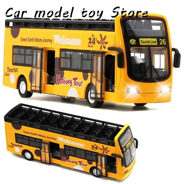 並行輸入品】ダイキャスト1:32スケール観光ツアーバスダブルデッカー