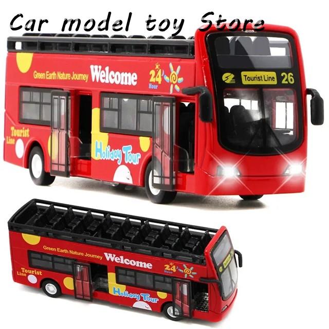 並行輸入品】ダイキャスト1:32スケール観光ツアーバスダブルデッカー