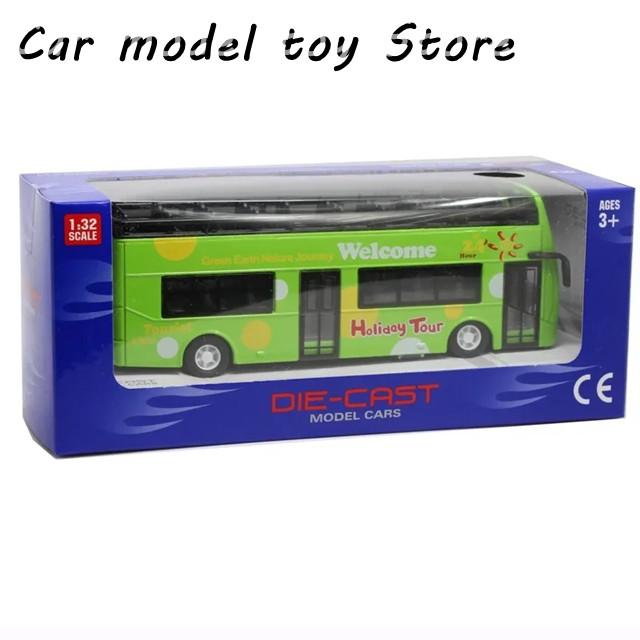 並行輸入品】ダイキャスト1:32スケール観光ツアーバスダブルデッカー