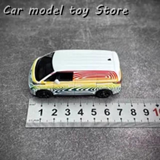 【並行輸入品】MINIGT 1:64 ID BUZZ VAN MPV レインボー塗装合金カーモデル 大人向け ホビー 玩具 グッズ 静的完成品 オーナメントの画像