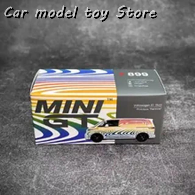 【並行輸入品】MINIGT 1:64 ID BUZZ VAN MPV レインボー塗装合金カーモデル 大人向け ホビー 玩具 グッズ 静的完成品 オーナメントの画像