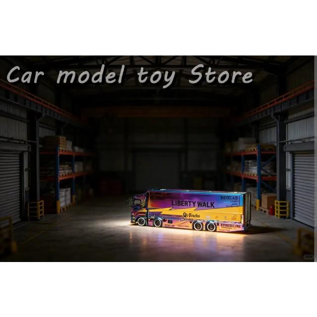 並行輸入品 GCD 1:64三菱ふそうLBWKコンテナトレーラーカメレオンHEC版