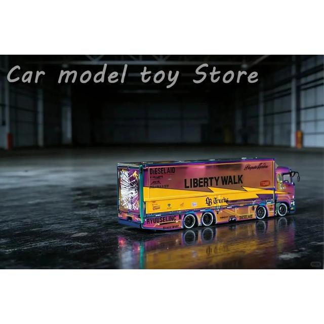 並行輸入品 GCD 1:64三菱ふそうLBWKコンテナトレーラーカメレオンHEC版