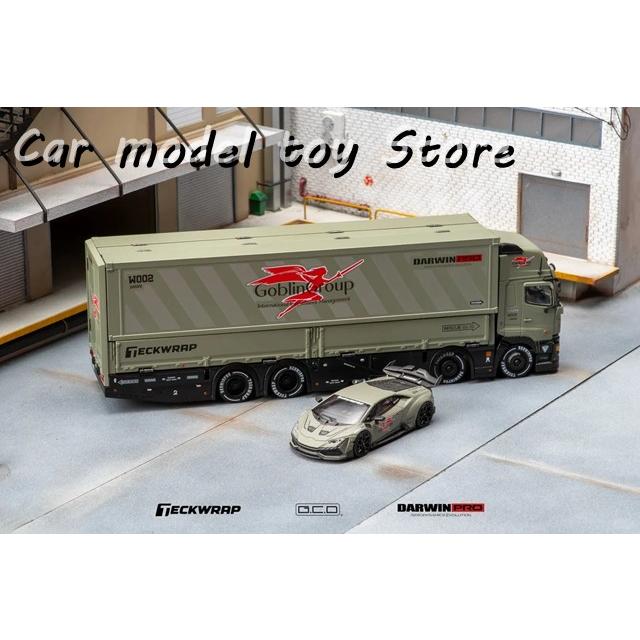 並行輸入品 在庫あり GCD TECKWRAP DARWINPRO 1:64 HINO 700 CONTAINER