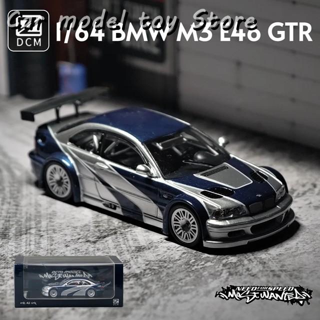 並行輸入品 1/64 BMW M3 E46 GTR の車モデル ダイキャストミニチュア