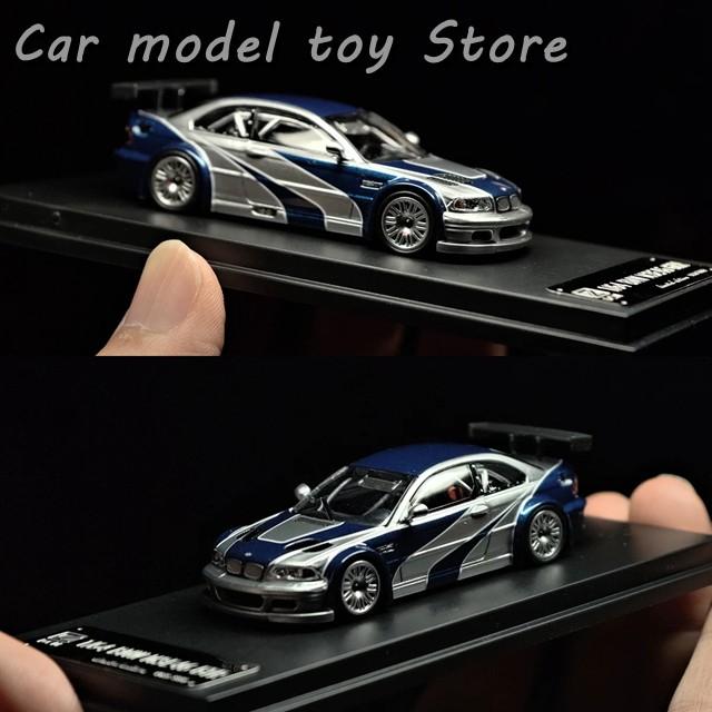 並行輸入品 1/64 BMW M3 E46 GTR の車モデル ダイキャストミニチュア