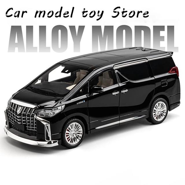 並行輸入品 1:18トヨタアルファードMPVモデルカーダイカスト鋳造音と光