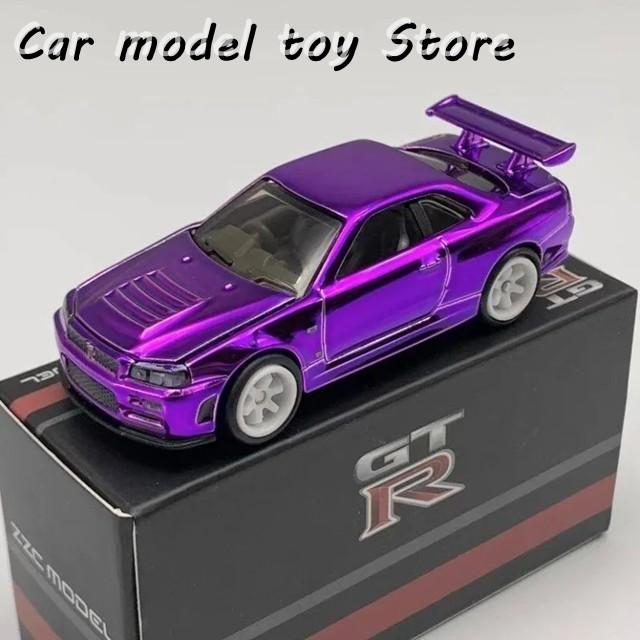 1/64 ERTL ダイキャストモデル 4台セット 並行輸入品 ダイキャスト ZZC 1:64スケール GTR R34 オープンカー