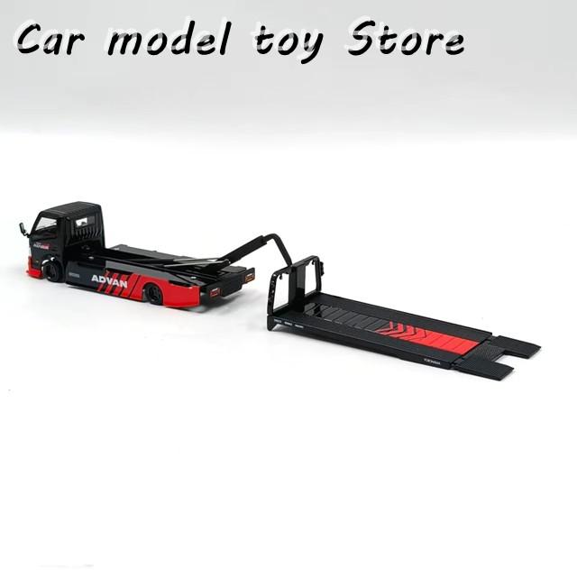 並行輸入品 ダイキャスト TM 1:64スケール H300平トラック トレーラー