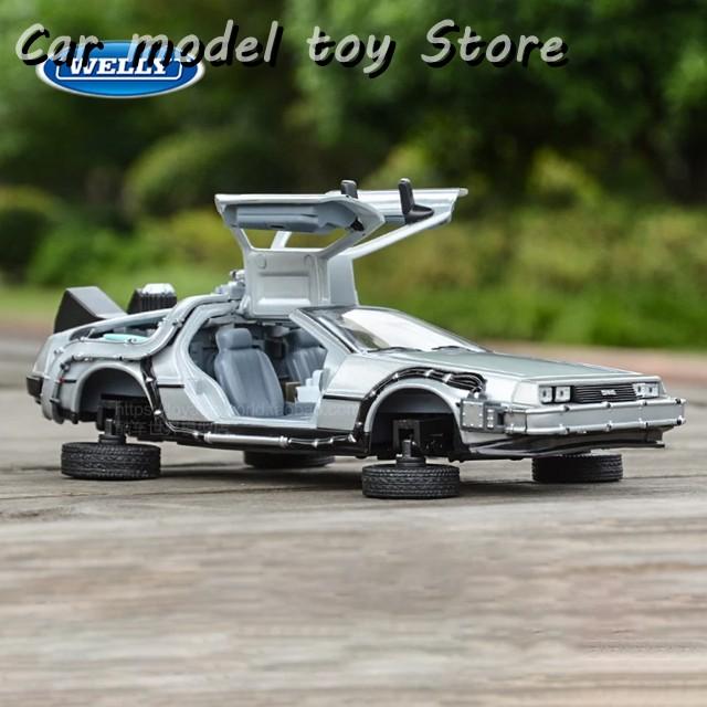 並行輸入品 WELLY 1:24 ダイキャストモデルカー DMC-12 デロリアン 