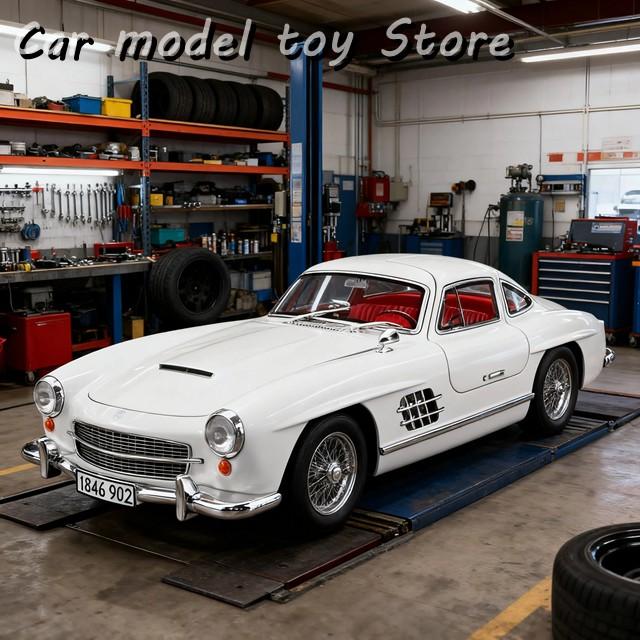 並行輸入品 1:18メルセデスベンツ300SLスーパーカーカーモデル音と光