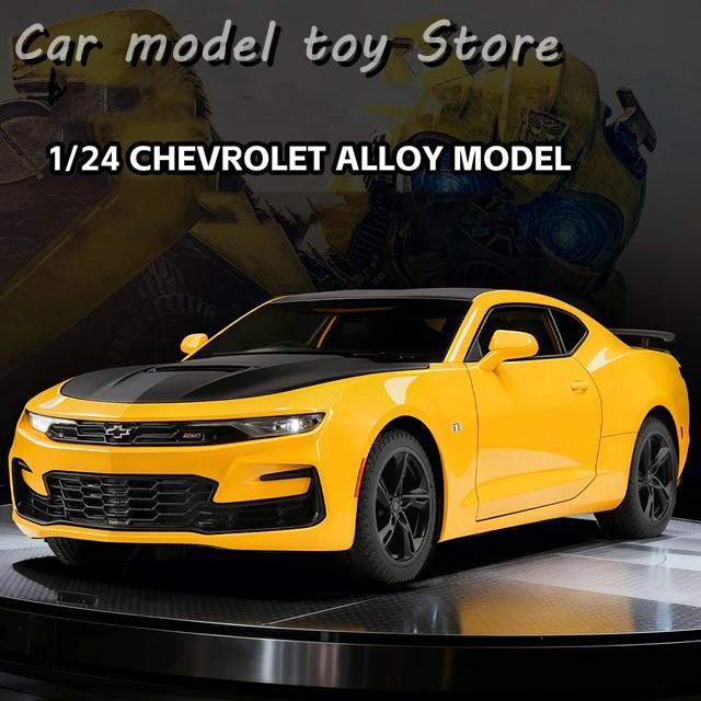 並行輸入品 1:24シボレーカマロ2023カーモデルサウンドとライト