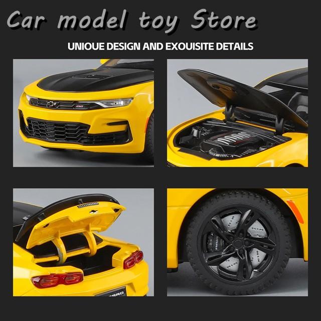 並行輸入品 1:24シボレーカマロ2023カーモデルサウンドとライト