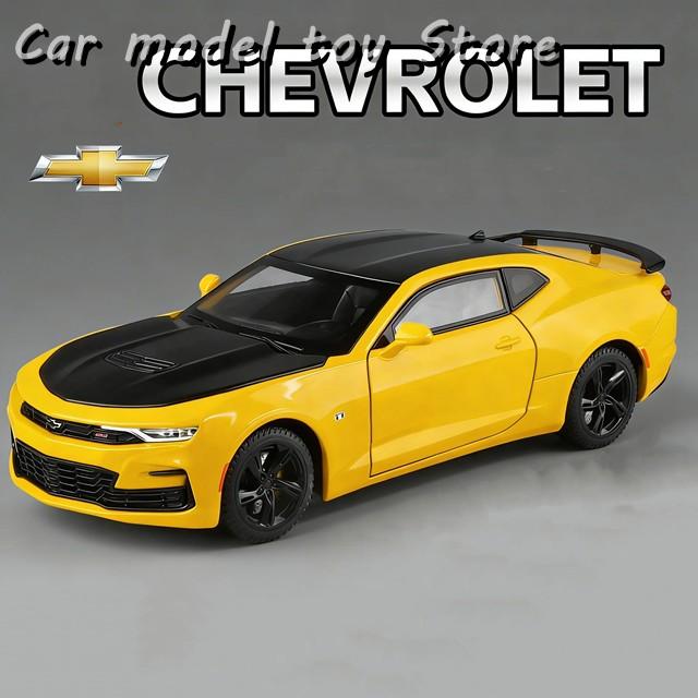 並行輸入品 1:24シボレーカマロ2023カーモデルサウンドとライト