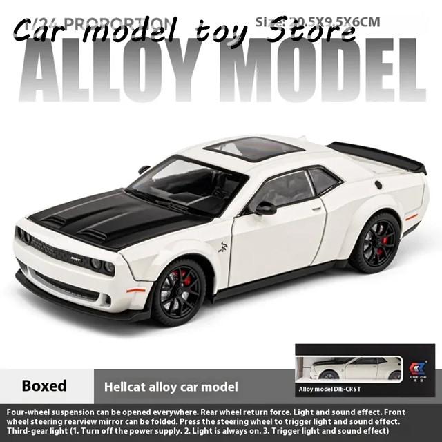 並行輸入品】1:24ダッジチャレンジャーSRTヘルキャットレッドアイ