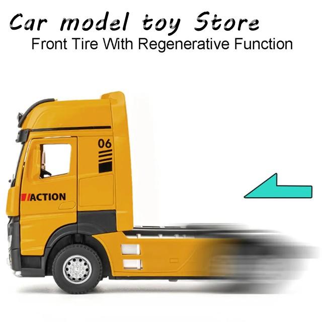 並行輸入品】1:50スケールトレーラーダンプトラックのモデルカーの